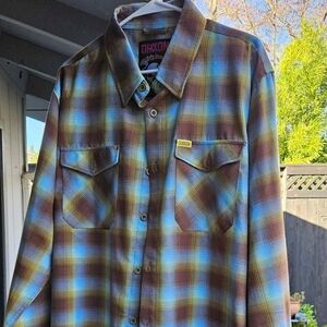 Men's DIXXON Slightly stoopid Plaid Flannel Shirt 2xl